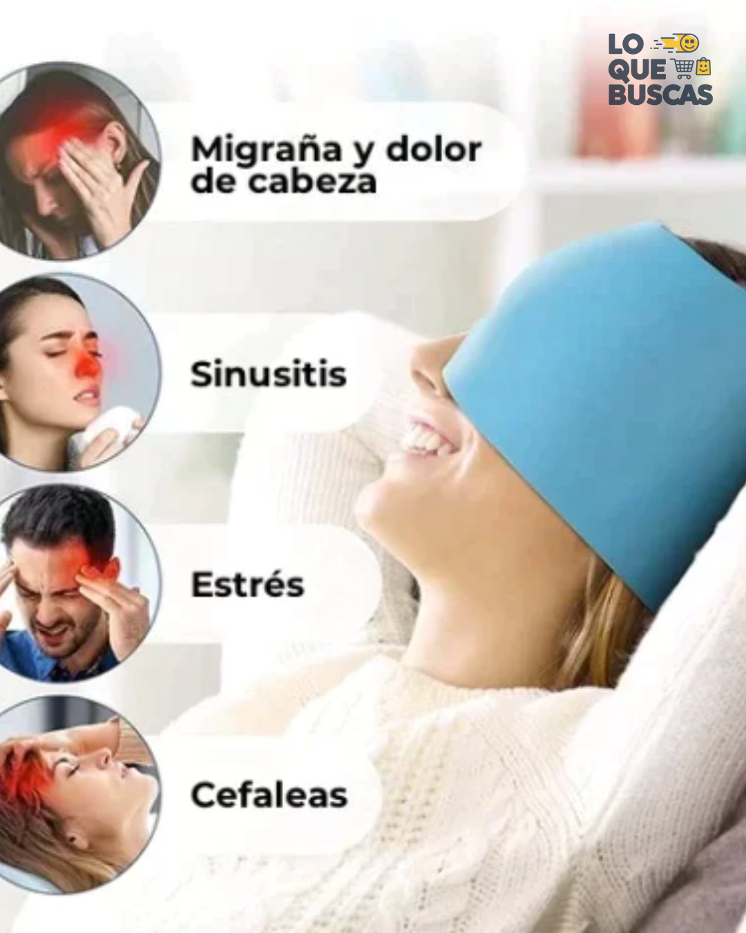 🧊🩹 GORRO DE GEL PARA MIGRAÑA 🩹🧊 💆♂️