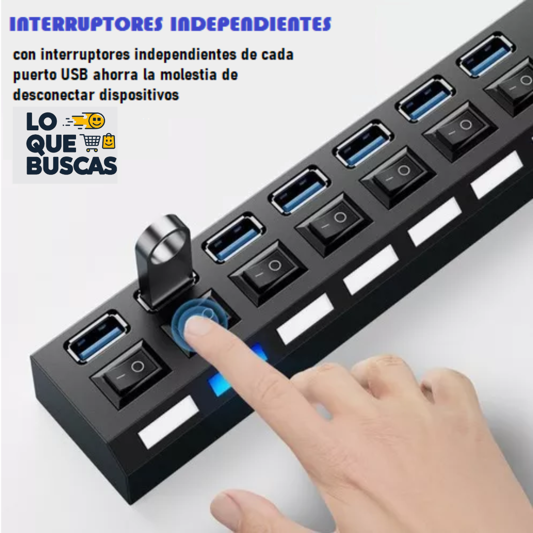CARGADOR USB 7 PUERTOS