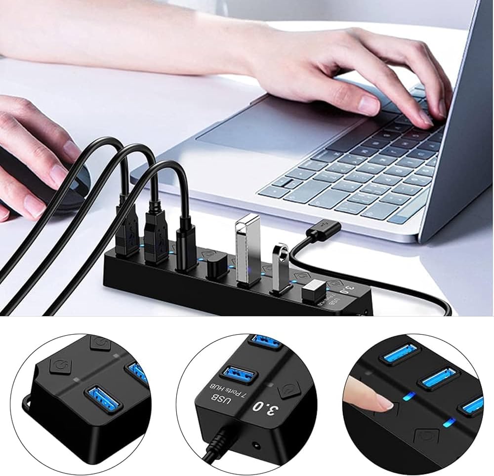 CARGADOR USB 7 PUERTOS