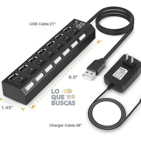 CARGADOR USB 7 PUERTOS