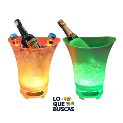 Hielera Cubeta De Luz Led Bluetoth Parlante Para Cubos Hielo