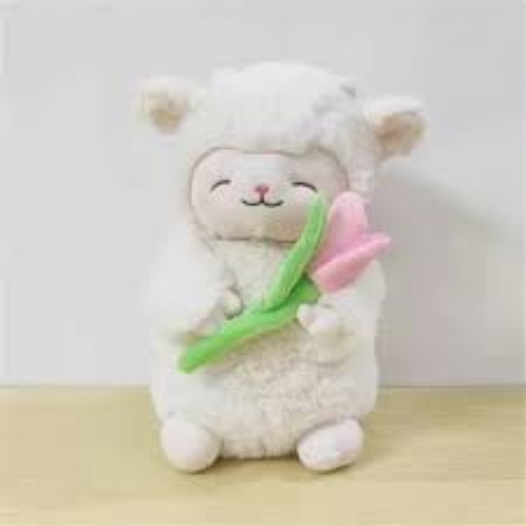 PELUCHE CORDEITO TULIPAN + TULIPAN INFINITO CAJA DE REGALO