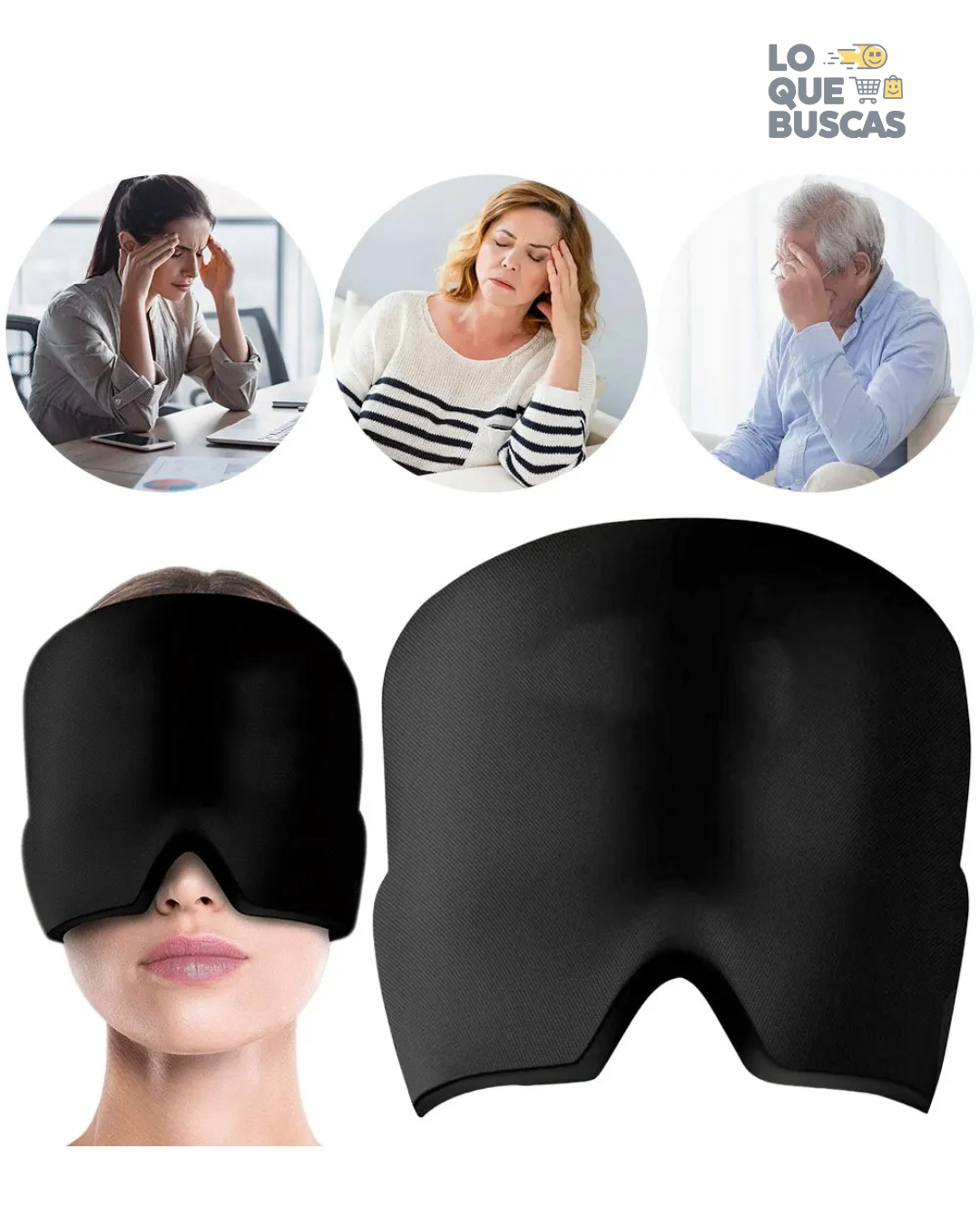 🧊🩹 GORRO DE GEL PARA MIGRAÑA  🩹🧊 💆‍♂️