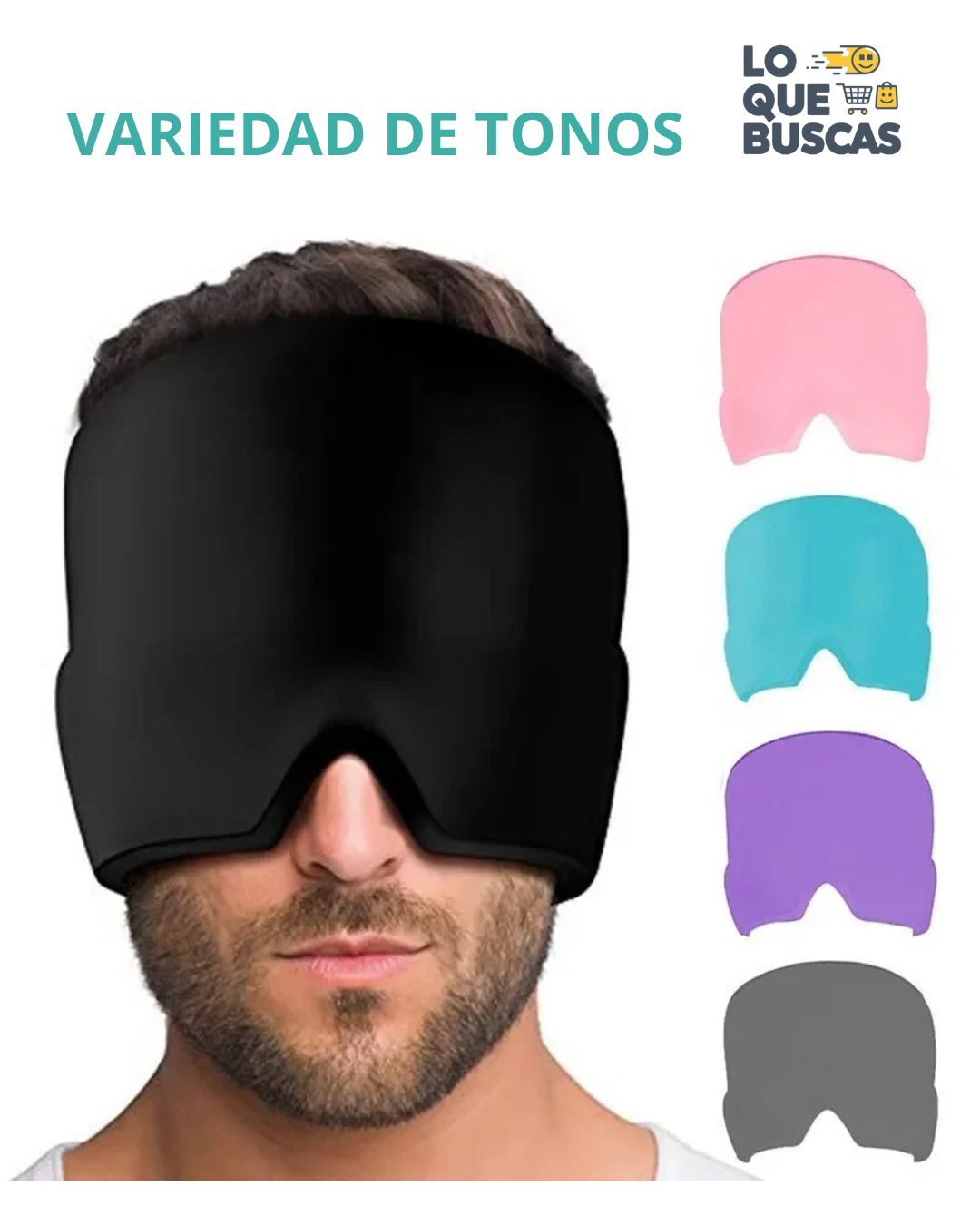 🧊🩹 GORRO DE GEL PARA MIGRAÑA  🩹🧊 💆‍♂️